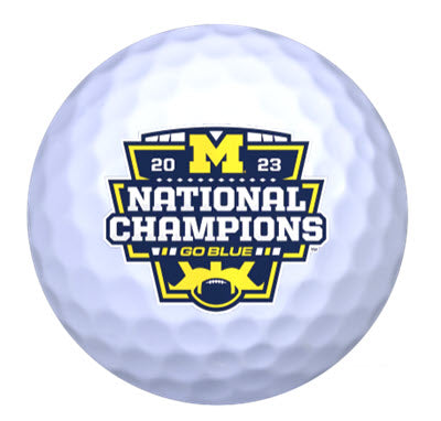 New Novelty Michigan National Champions White Golf Balls - ReNew Golf Balls