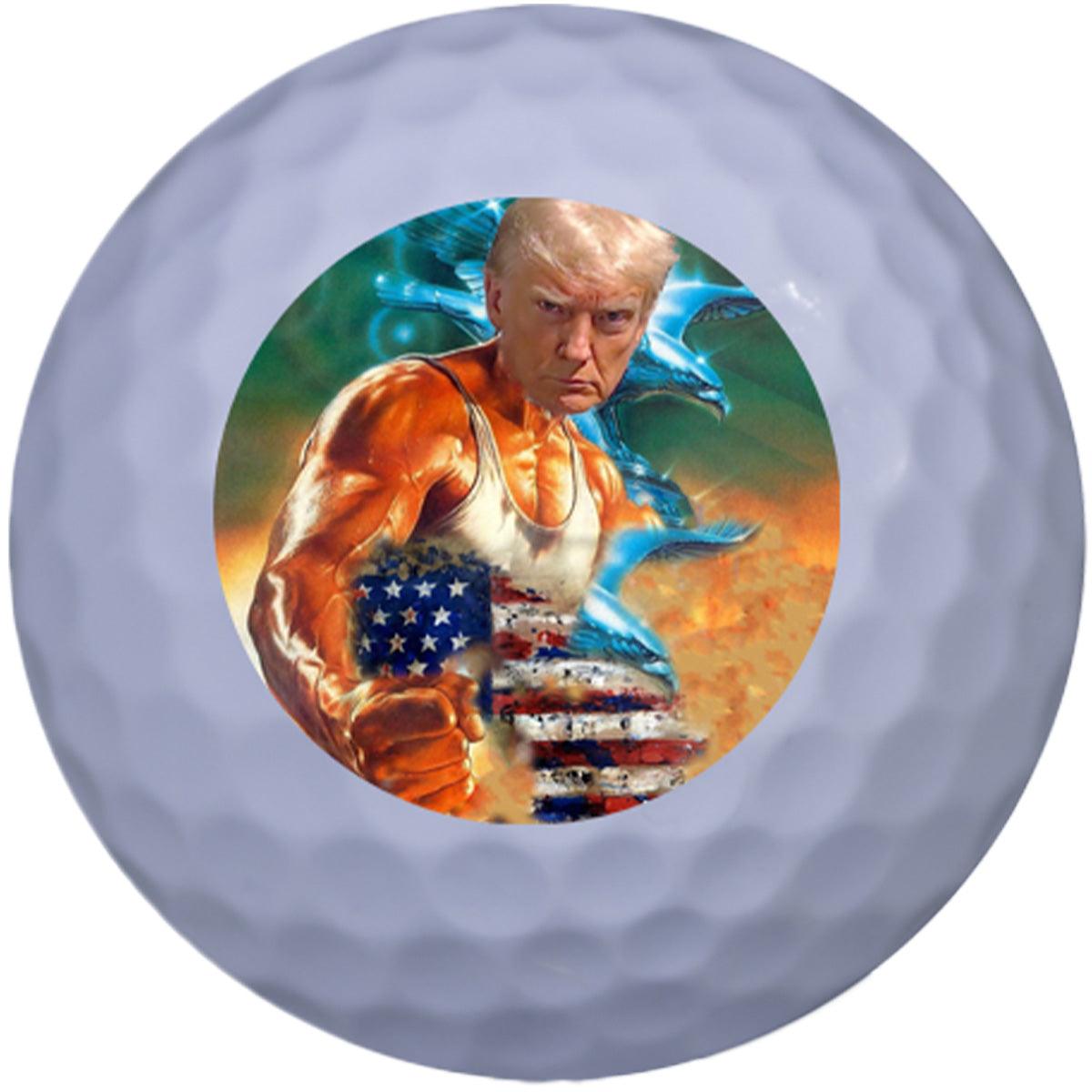 New Novelty Trump Action Movie Hero Mix of Golf Balls - ReNew Golf Balls