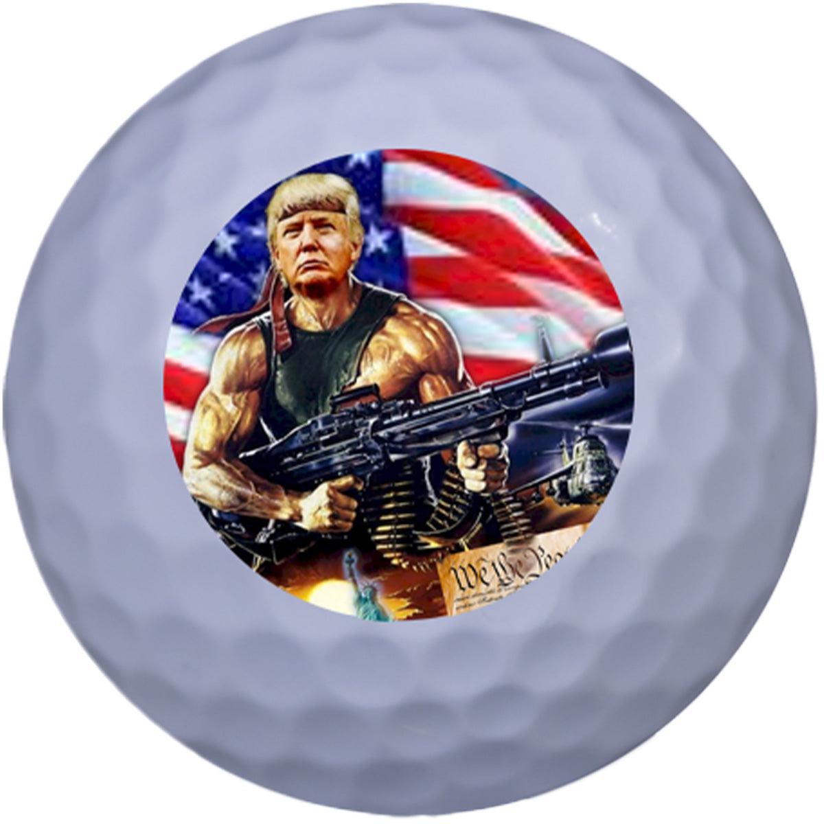 New Novelty Trump Action Movie Hero Mix of Golf Balls - ReNew Golf Balls