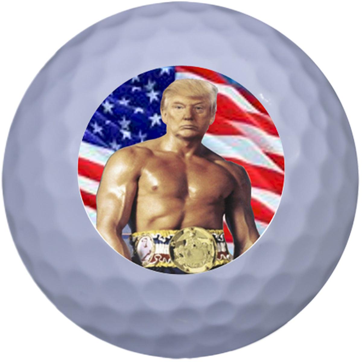 New Novelty Trump Action Movie Hero Mix of Golf Balls - ReNew Golf Balls