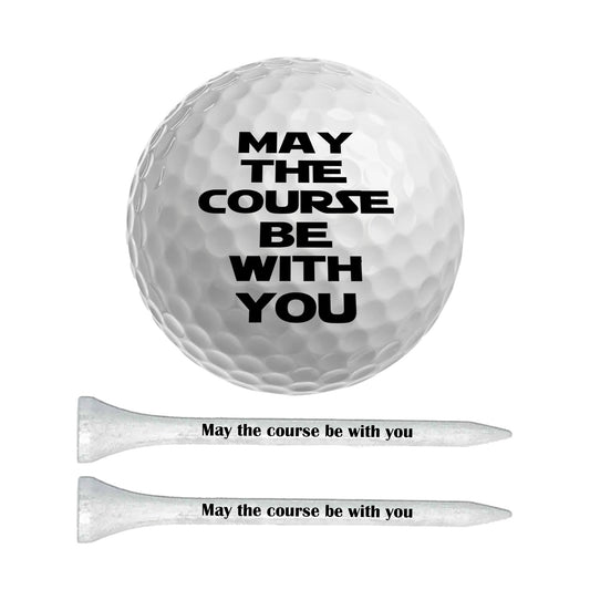 New Top Brands - May the course be with you Golf Balls & 10 tees