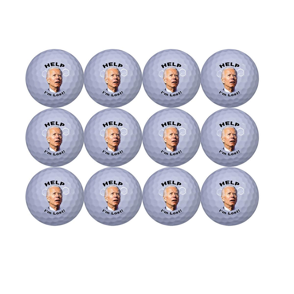 Novelty Biden - I'm Lost Golf Balls - Political Humor - ReNew Golf Balls