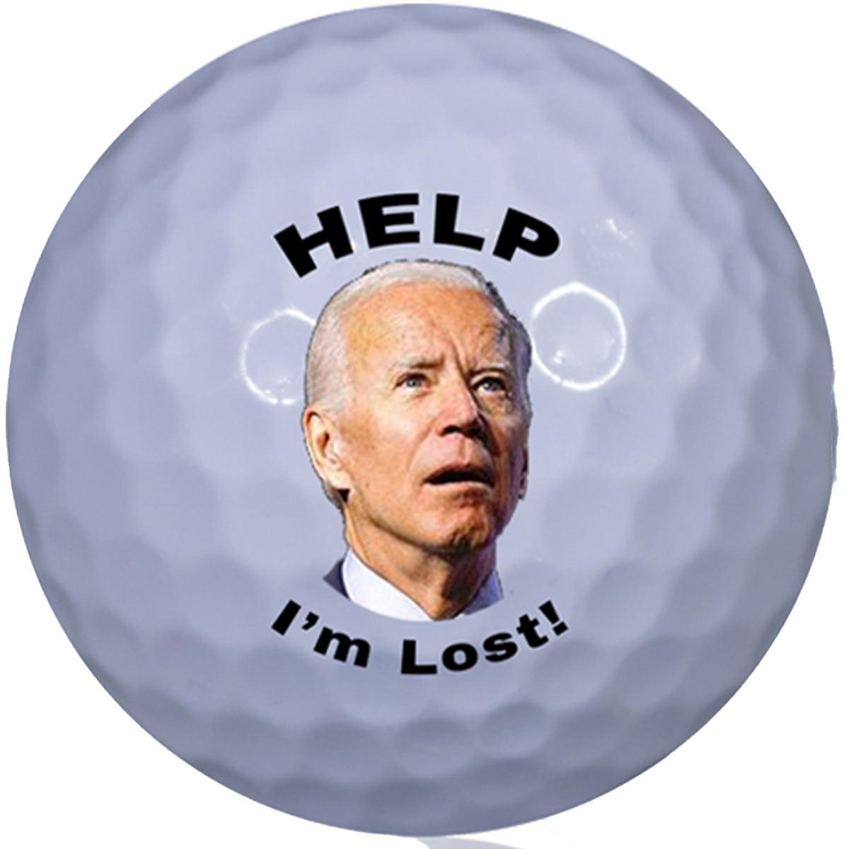 Novelty Biden - I'm Lost Golf Balls - Political Humor - ReNew Golf Balls