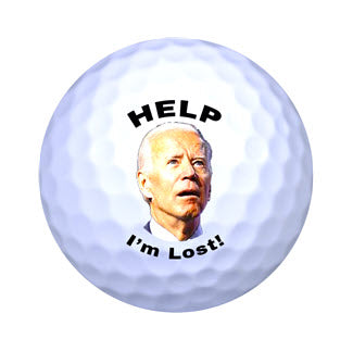 Help Im Lost Biden Funny Political Golf Ball