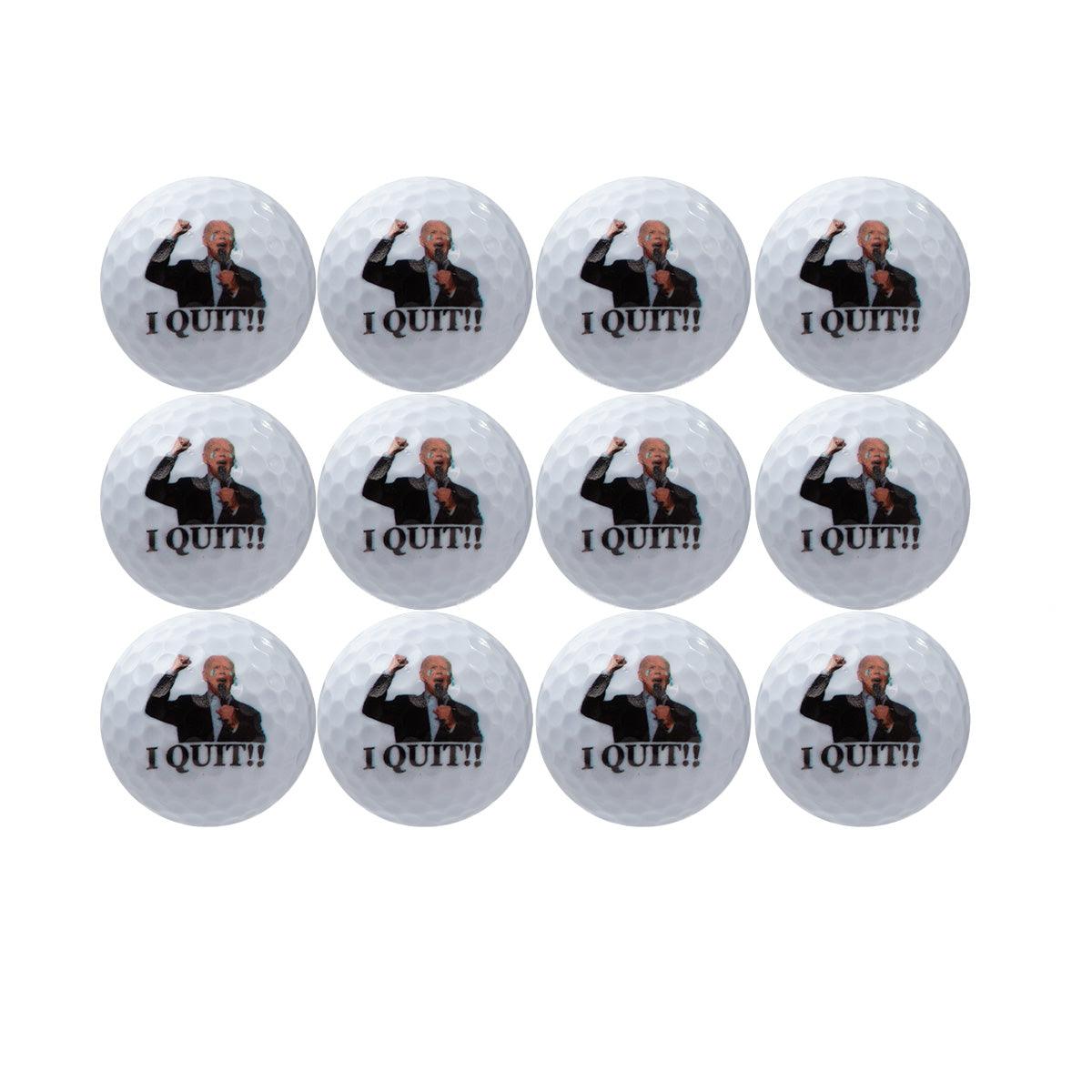 New Novelty Biden - I Quit! Golf Balls - ReNew Golf Balls