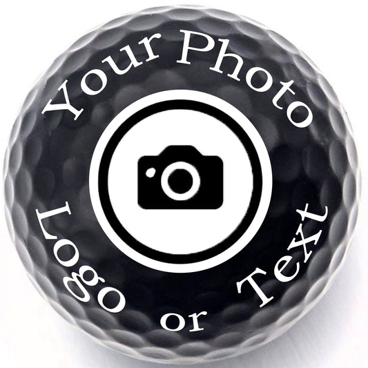 Personalized Black Golf Balls - New