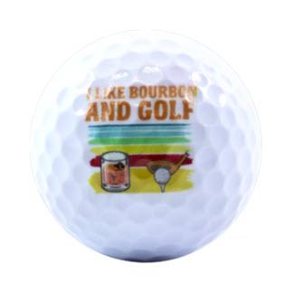 New Novelty I Like Bourbon and Golf Balls - ReNew Golf Balls