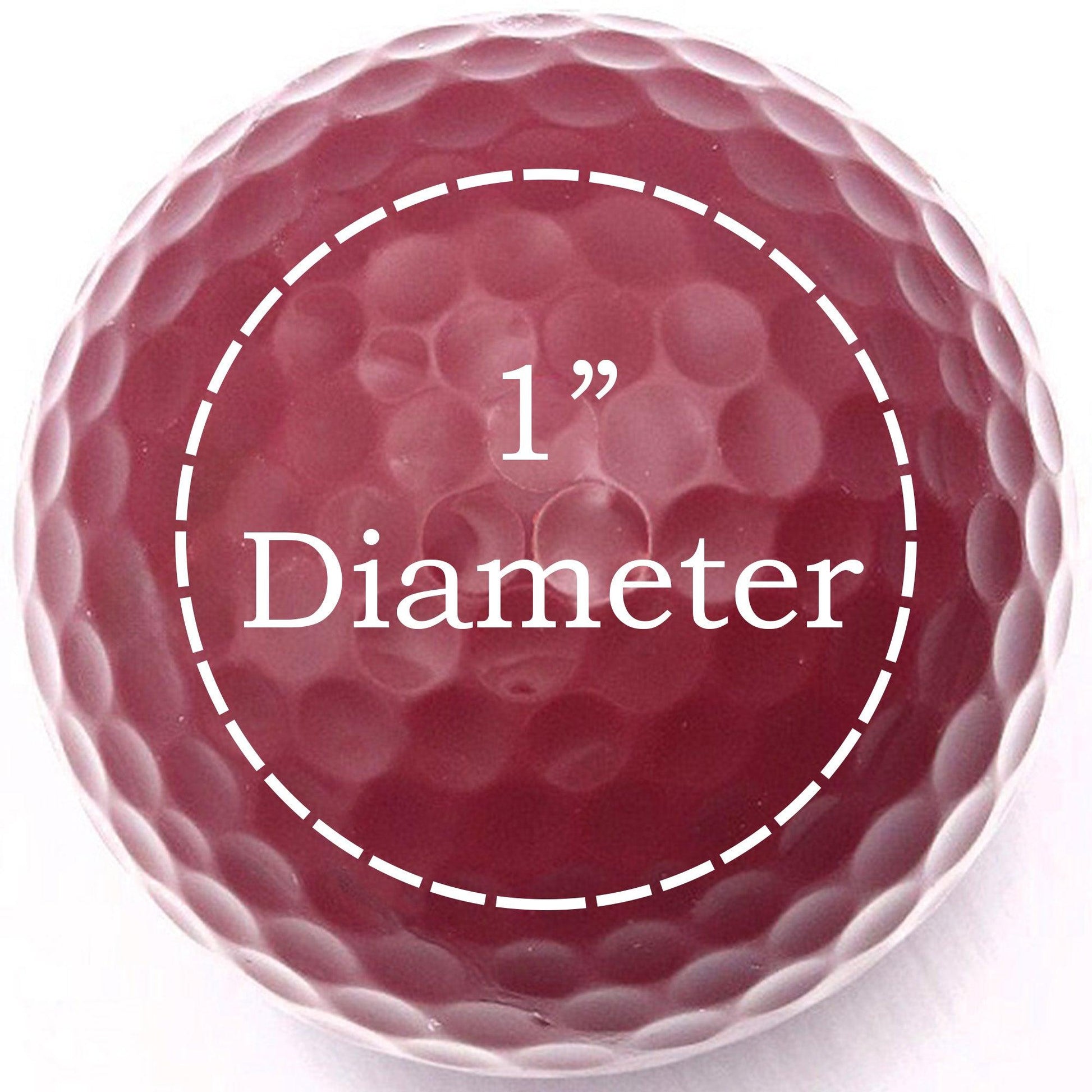 Personalized Burgundy Golf Balls - New - ReNew Golf Balls