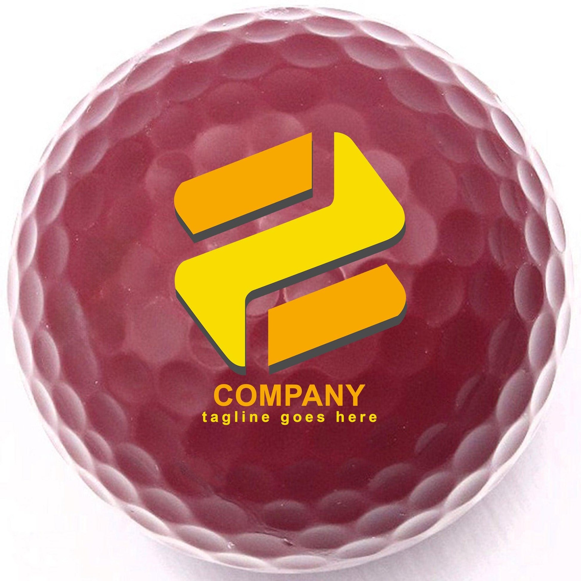 Personalized Burgundy Golf Balls - New - ReNew Golf Balls