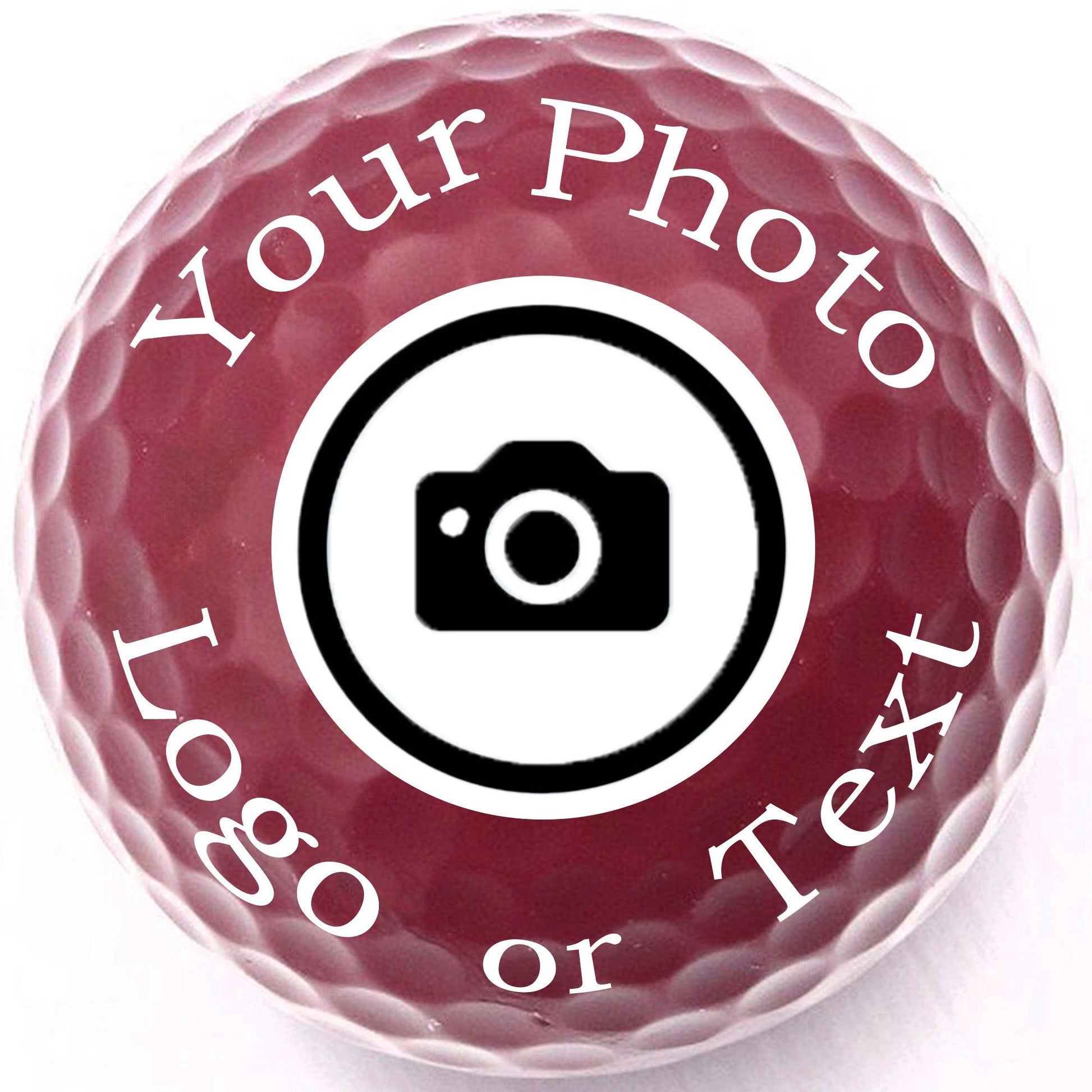 Personalized Burgundy Golf Balls - New - ReNew Golf Balls