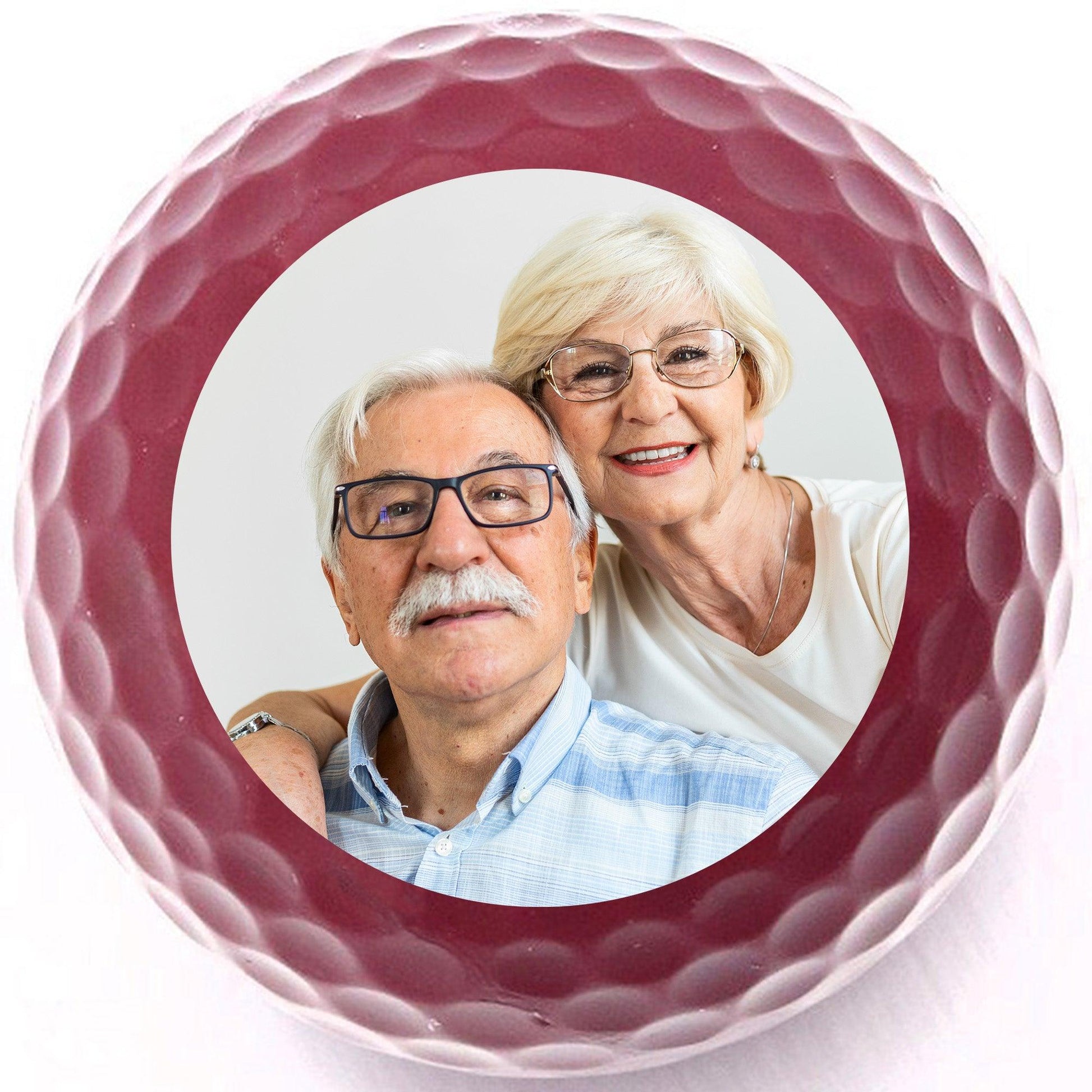 Personalized Burgundy Golf Balls - New - ReNew Golf Balls