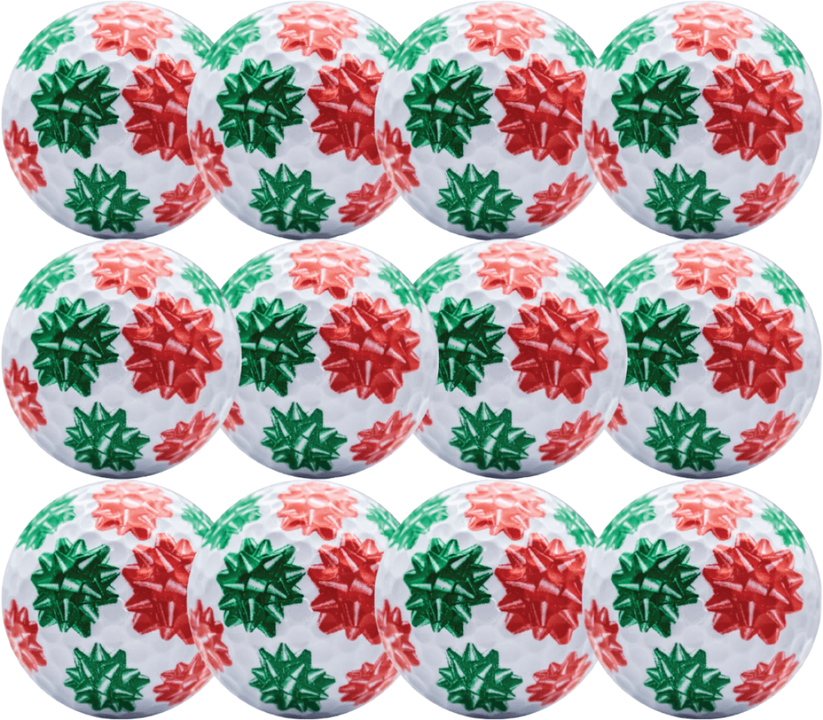 New Novelty Christmas Bows Golf Balls - ReNew Golf Balls