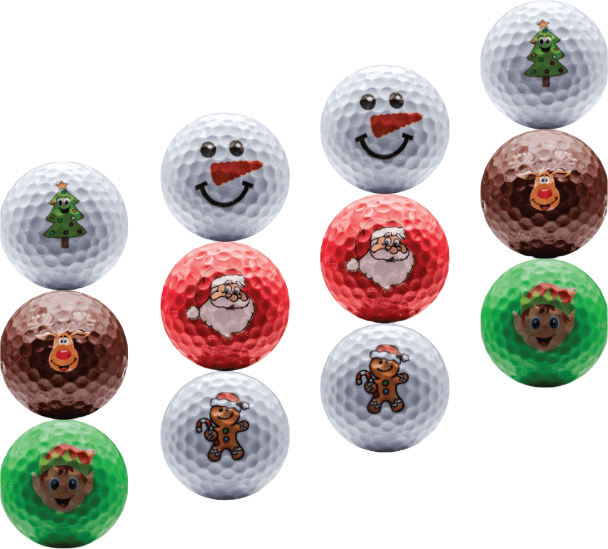 New Novelty Deluxe Christmas Mix Golf Balls - ReNew Golf Balls