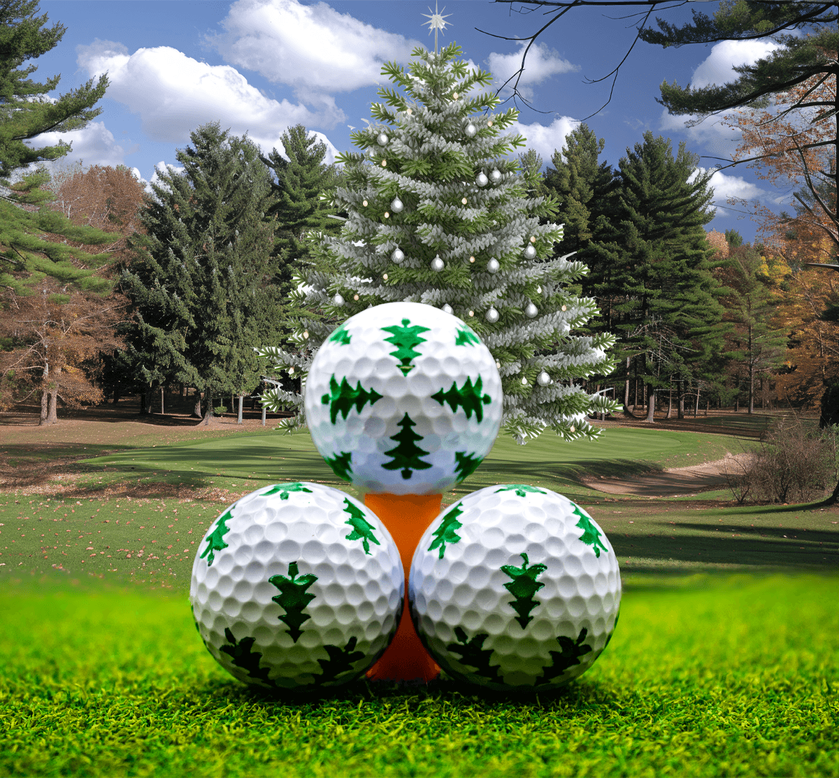 New Novelty Christmas Trees Golf Balls - ReNew Golf Balls