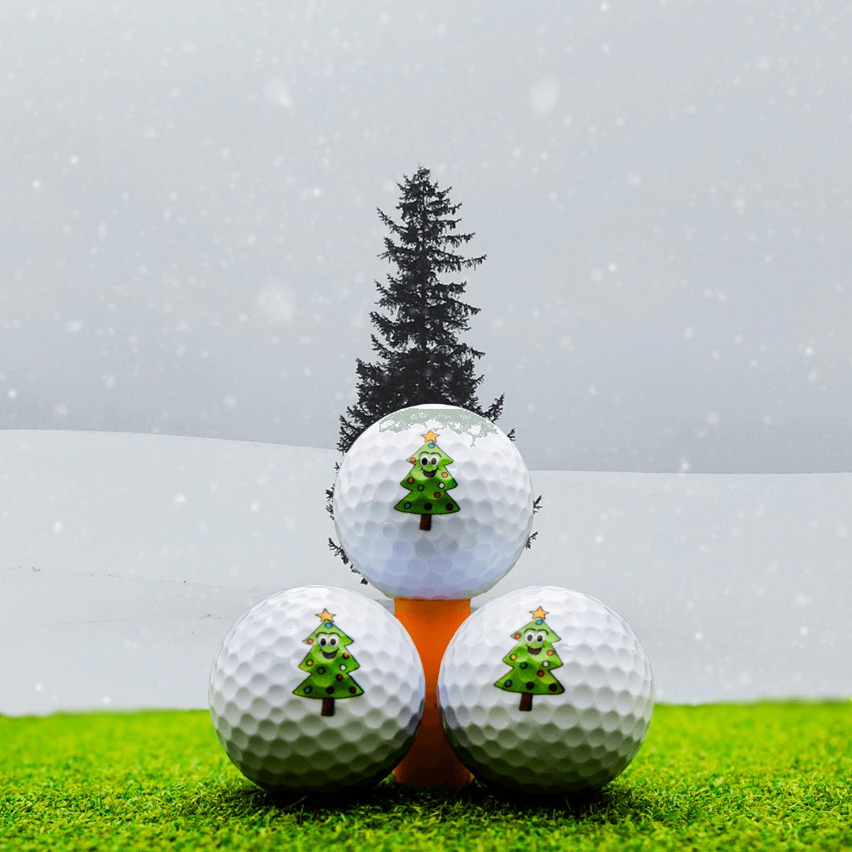 New Novelty Friendly Christmas Trees Golf Balls - ReNew Golf Balls