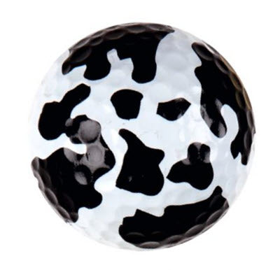 New Novelty Holstein Cow Hide Print Golf Balls