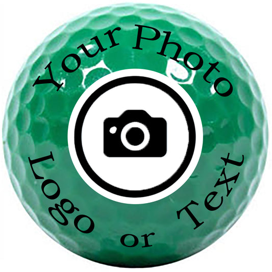 Personalized Dark Green Golf Balls - New