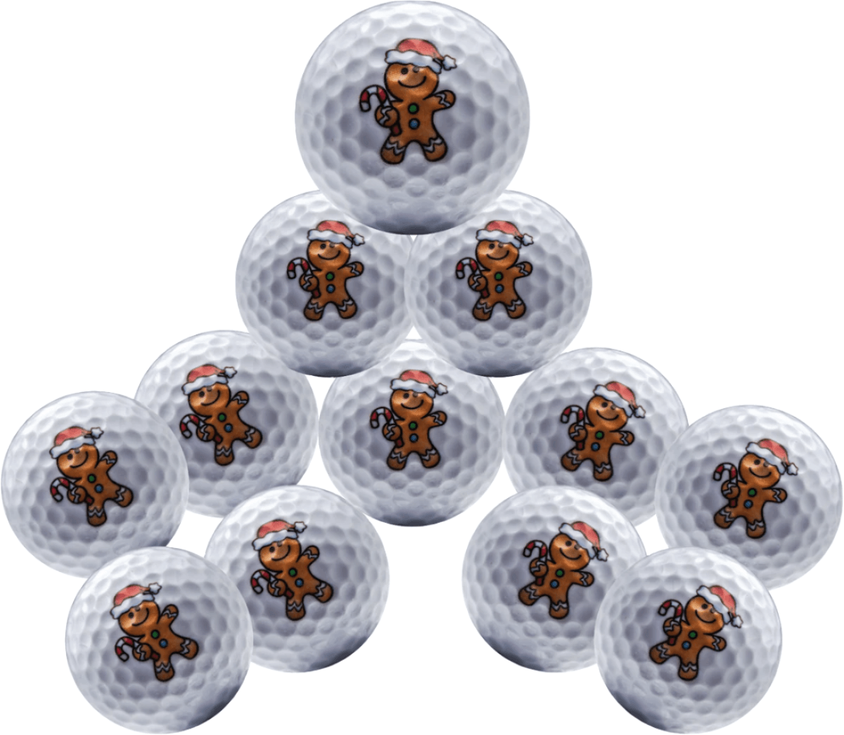 New Novelty Gingerbread Man Golf Balls - ReNew Golf Balls