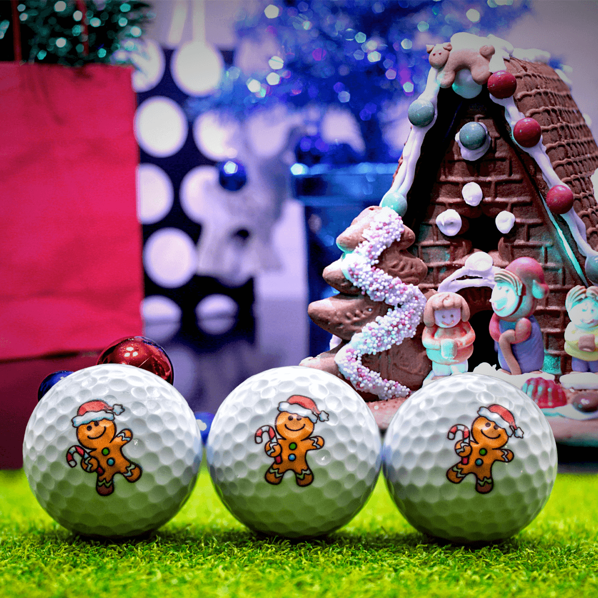 New Novelty Gingerbread Man Golf Balls - ReNew Golf Balls