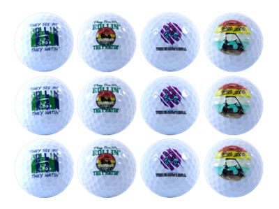 New Novelty Deluxe Golf Cart Par-Tee Mix of Golf Balls - ReNew Golf Balls