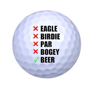 New Novelty Golf Checklist Golf Balls - ReNew Golf Balls