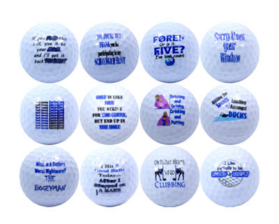 New Novelty Golf Humor #2 Golf Balls