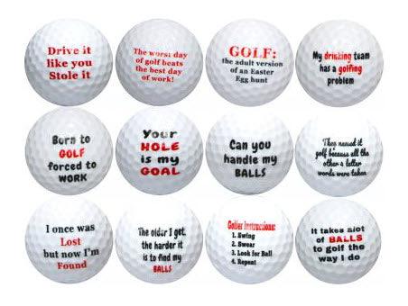 New Novelty Golf Humor Golf Balls - ReNew Golf Balls