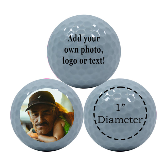 Personalized Gray Golf Balls - New