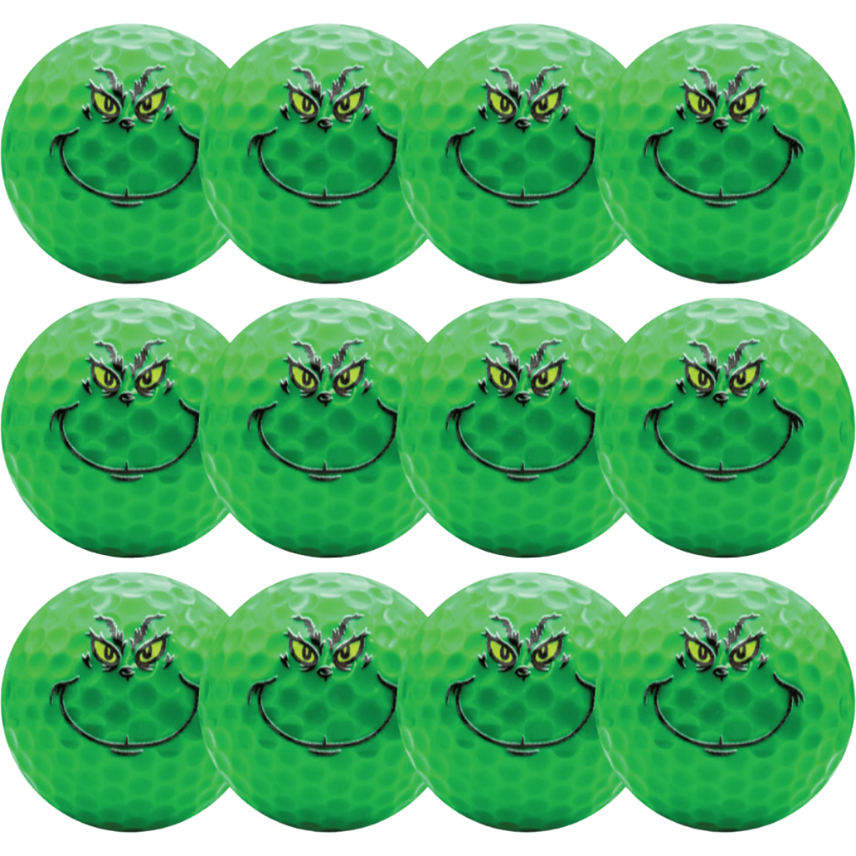 New Novelty Grinch Face Golf Balls - ReNew Golf Balls