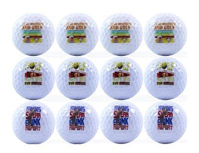 New Novelty I Drink and I Golf Mix of Golf Balls - ReNew Golf Balls