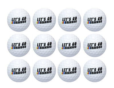 New Novelty Let's Go Brandon Golf Balls - White