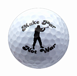 New Novelty Make Par Not War Golf Balls
