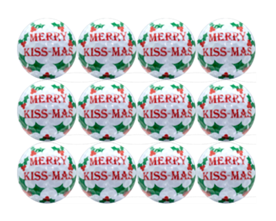 New Novelty Merry Kiss-Mas Golf Balls