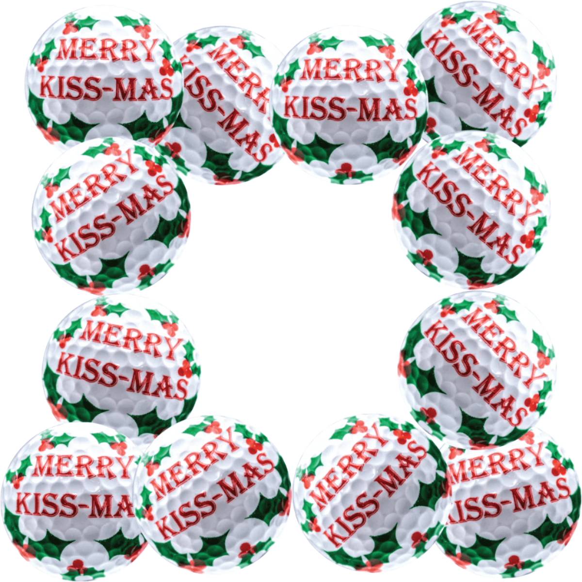 New Novelty Merry Kiss-Mas Golf Balls - ReNew Golf Balls