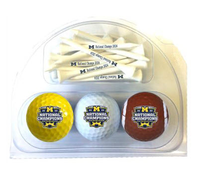 New Novelty Michigan National Champs Set #2 - ReNew Golf Balls