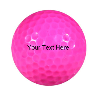 Personalized Neon Pink Golf Balls