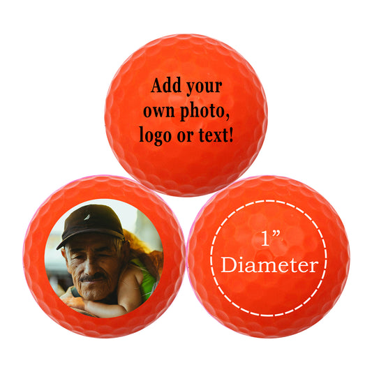 Personalized Orange Golf Balls - New