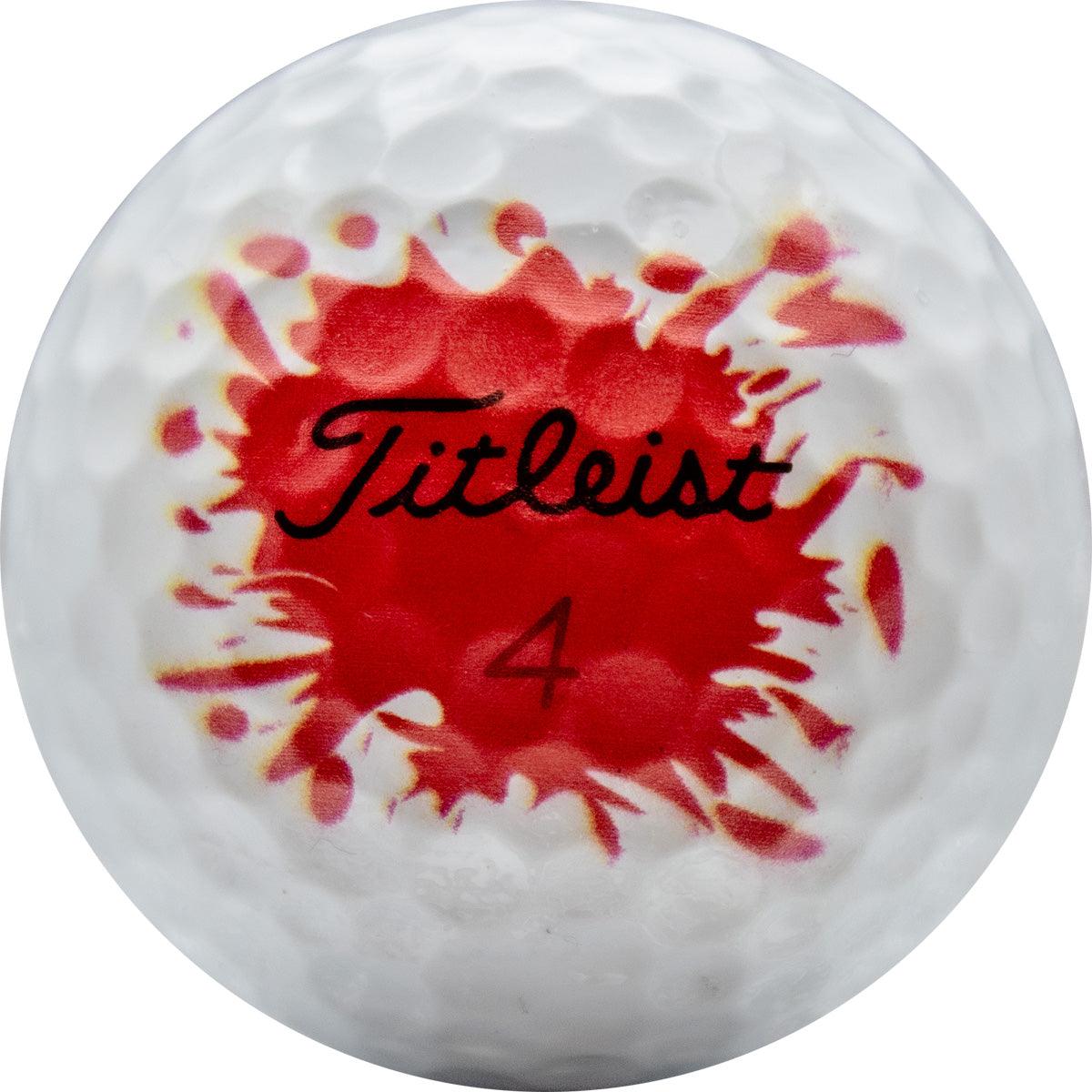 Titleist Pro V1x Blood Splatter Golf Balls - ReNew Golf Balls