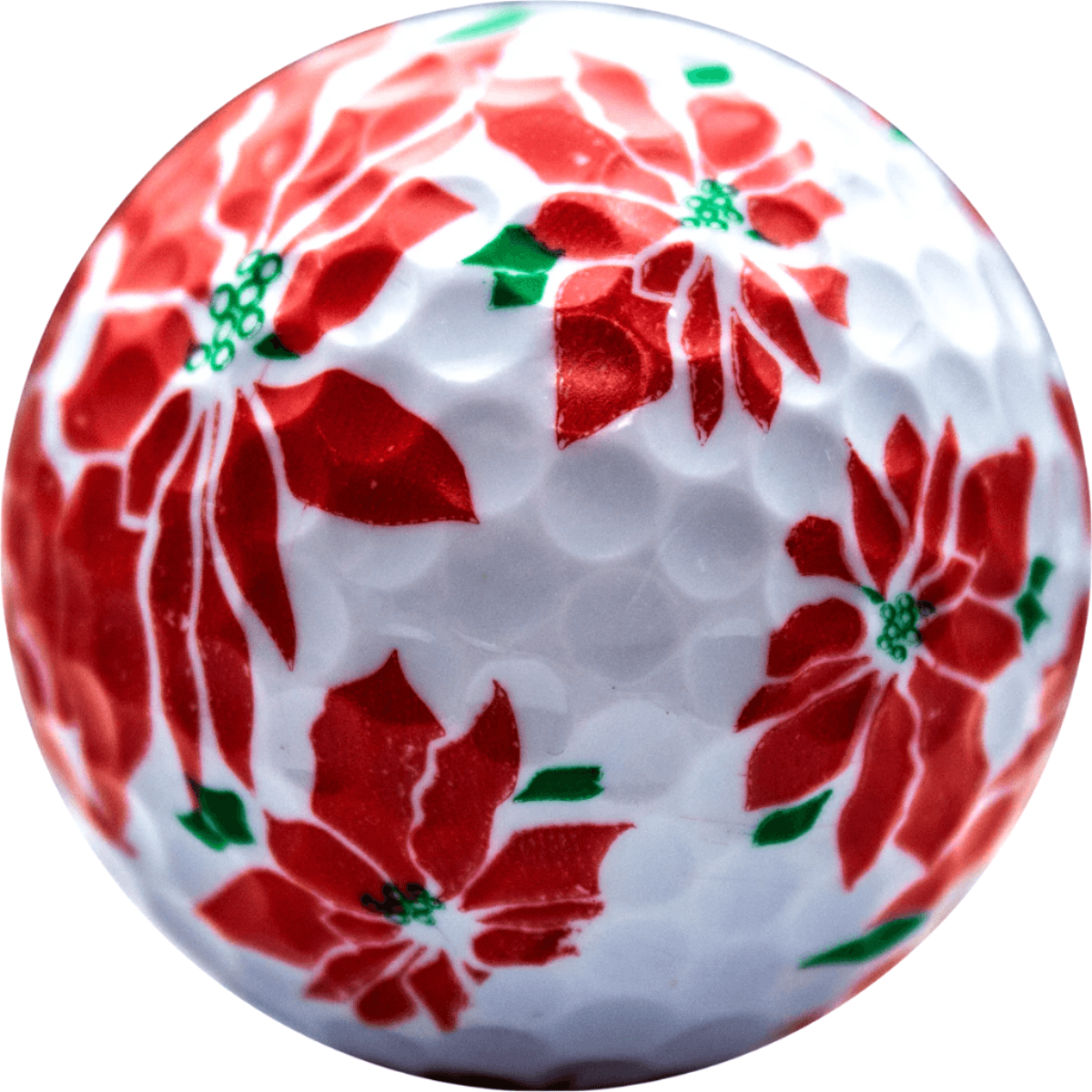 New Novelty Poinsettia Golf Balls - ReNew Golf Balls