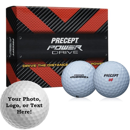 NEW Precept Power Drive Personalized Golf Balls - 1 Dozen