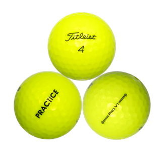 New Titleist Pro V1 Yellow Practice Golf Balls