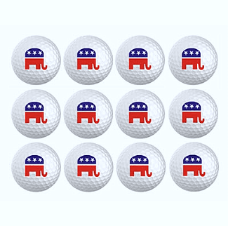 Novelty Republican Elephant Golf Balls - ReNew Golf Balls