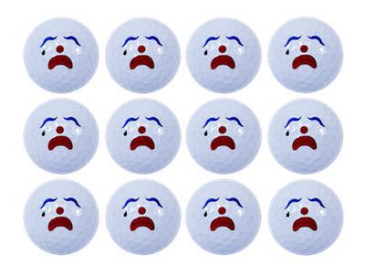 New Novelty Sad Clown Golf Balls - ReNew Golf Balls