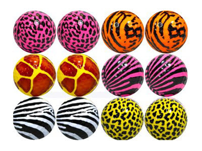 New Novelty Deluxe Safari Print Mix of Golf Balls