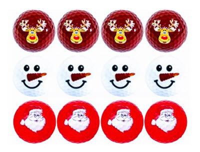 New Novelty Santa and Friends Christmas Mix of Golf Balls - ReNew Golf Balls