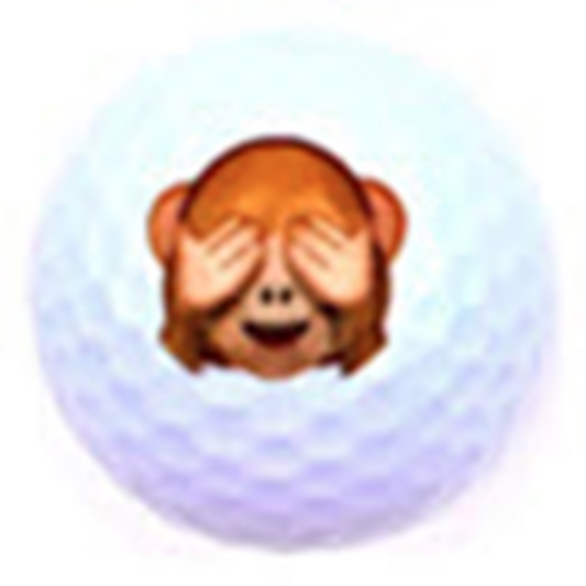 3 Funny Monkeys Golf Balls