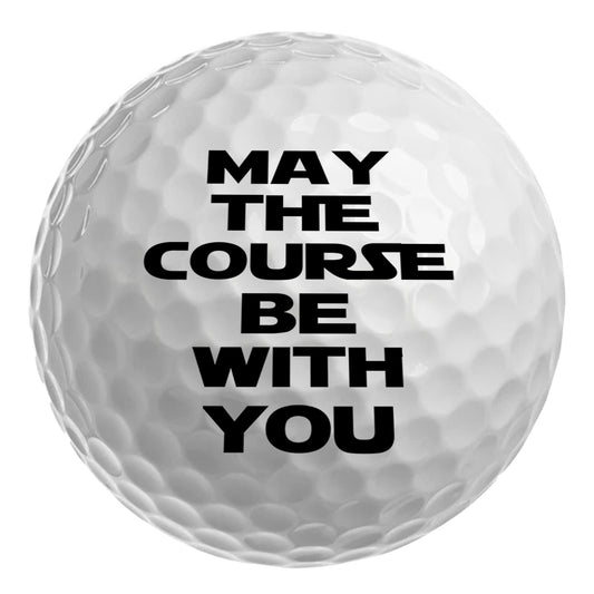 New Top Brands - May the course be with you Golf Balls & 10 tees