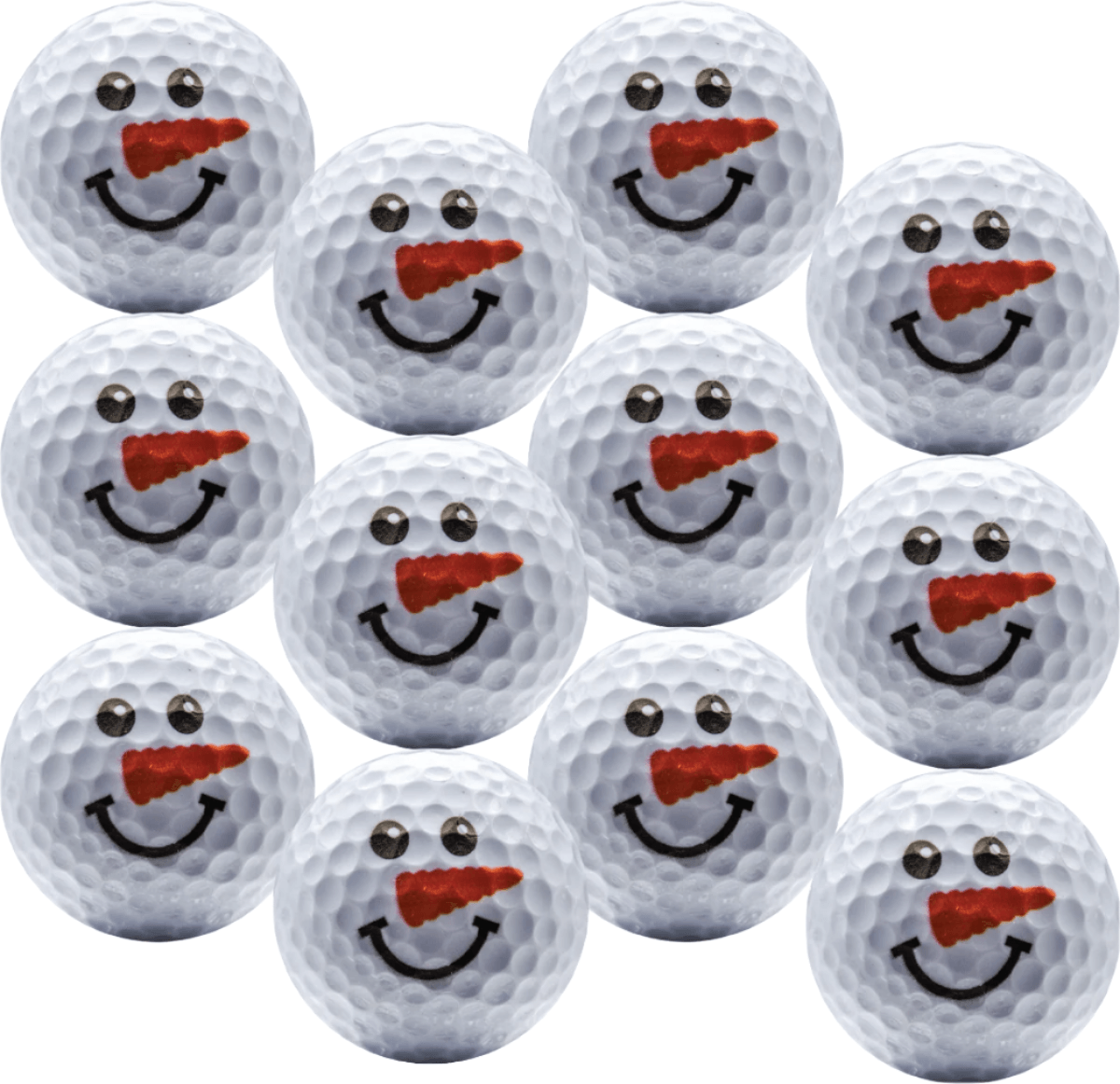 New Novelty Snowman Face Golf Balls - ReNew Golf Balls