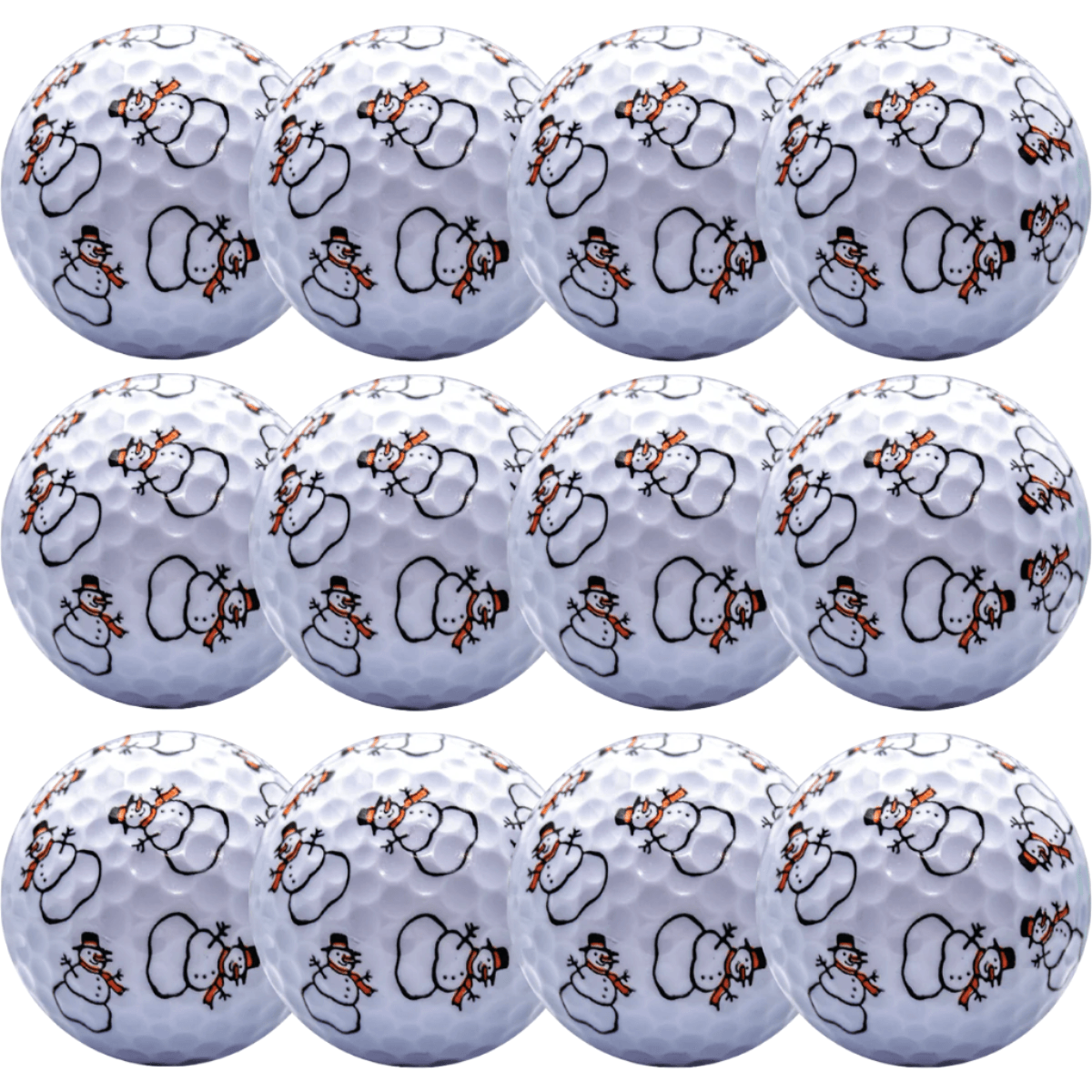 New Novelty Snowmen Golf Balls - ReNew Golf Balls