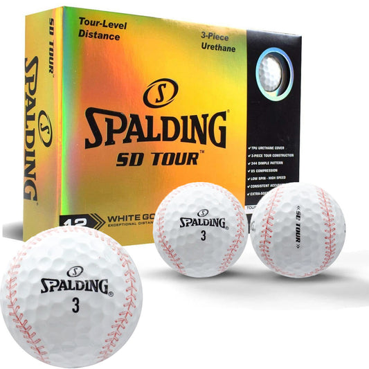 New Spalding SD Tour Baseball Golf Balls